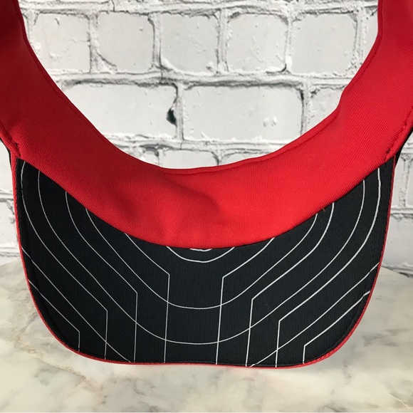 Nike AirMax Adult Unisex One Size Black & Red Vintage Y2K 2000’s Visor Hat & Cap - Picture 8 of 8